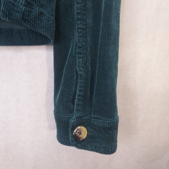 NWT Anthropologie Corduroy Jacket Women's Sz XS Cropped Blazer Dark Green - Picture 5 of 16